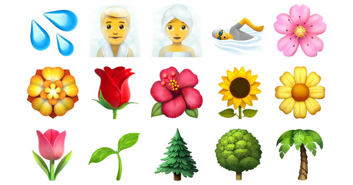 🌋 Hot Springs Emojis 💦🏞️🌊🌄🌅 Copy & Combos