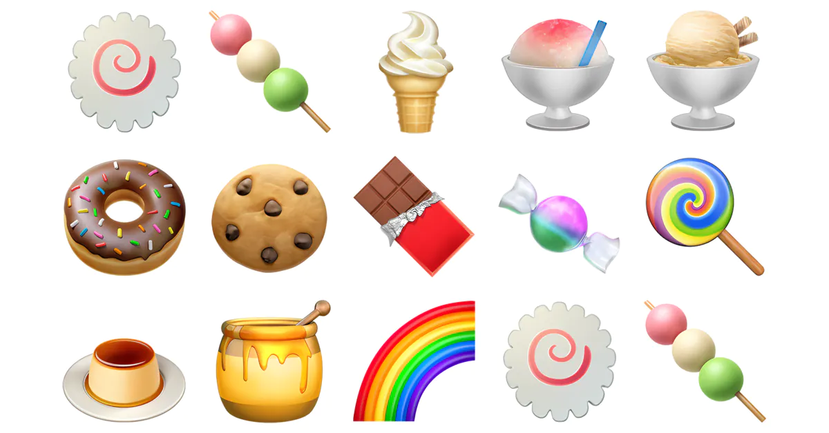 🍬 Jelly Beans Emojis 🍭🌈🍡🍥🍧 Copy & Combos
