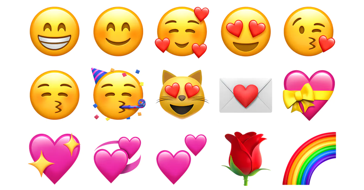 🌹 Love Emojis Emojis 💕😍😘💖💝 Copy And Combos