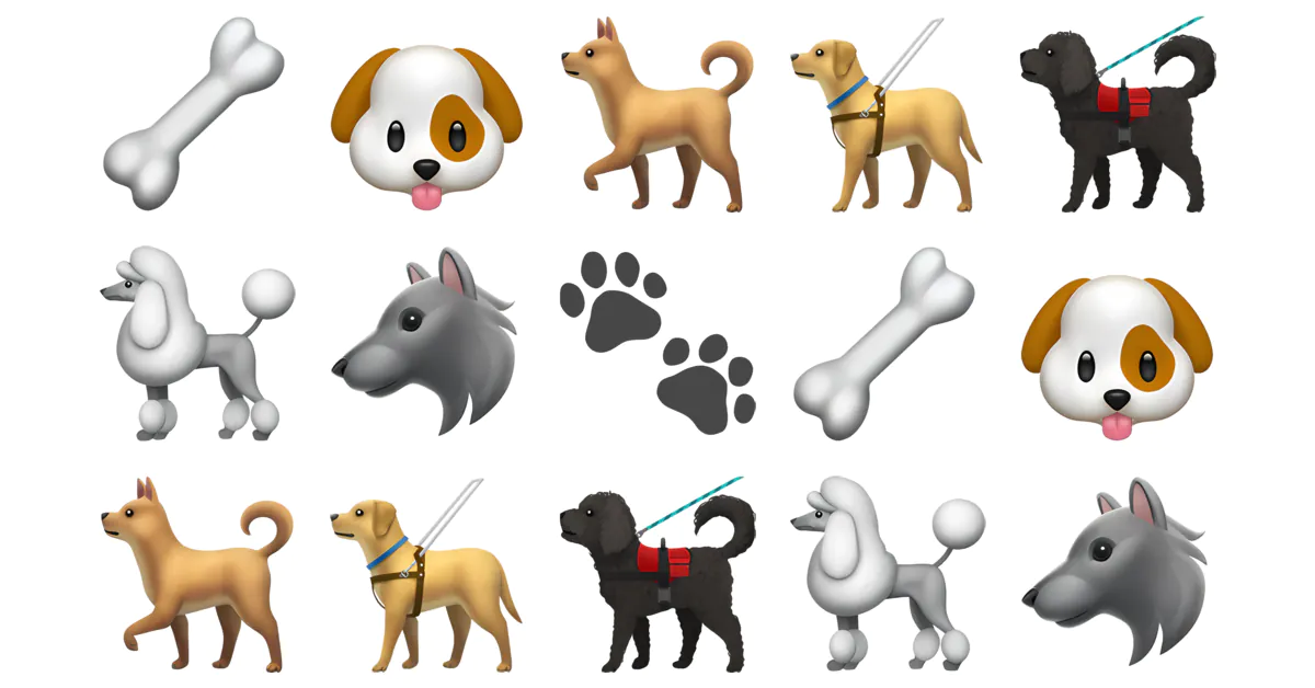 🐶 Perro Emojis 🐕🐩🦮🐾🐺 Copy & Combos