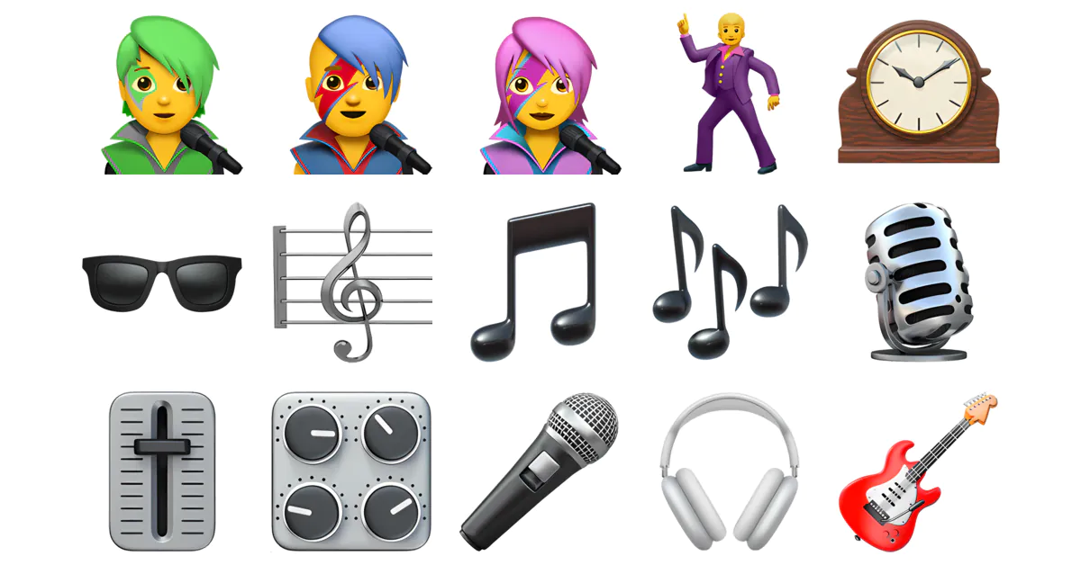 🎤 Rick Astley Emojis 🕺🎶🕶️🎵🎸 Copy & Combos