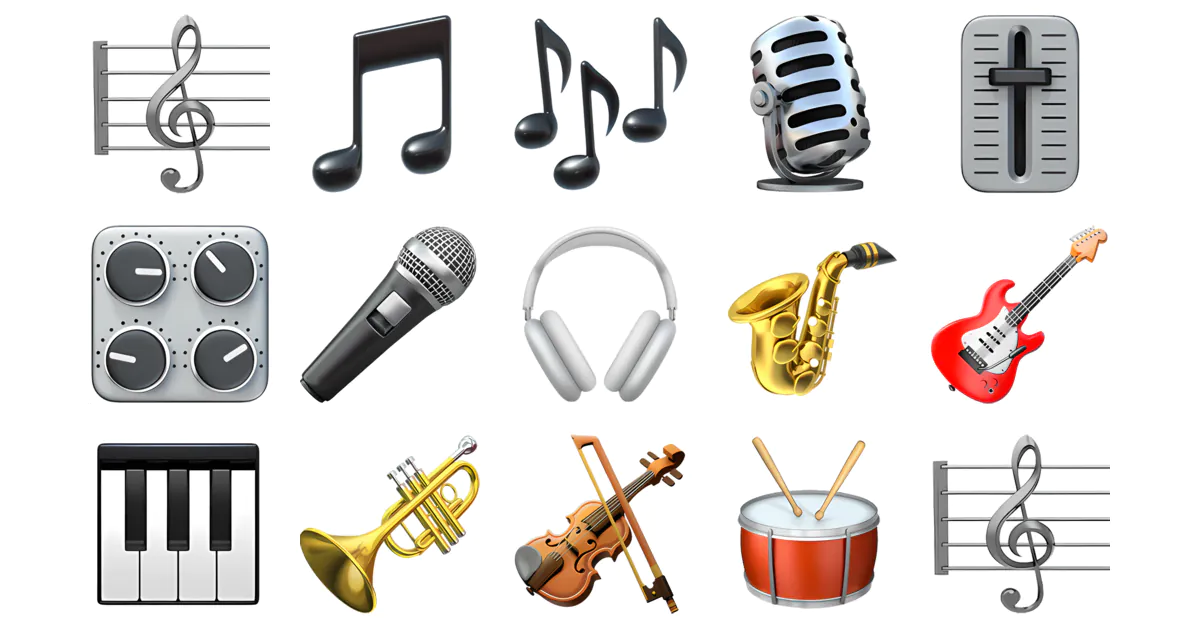  Saxophone Emojis Copy Combos