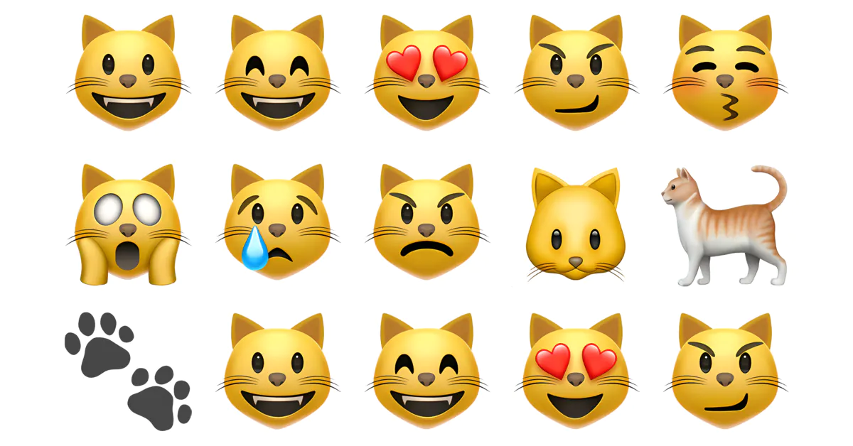 🐱 Scratch Cat Emojis 😺😸😻😽😼 Copy & Combos