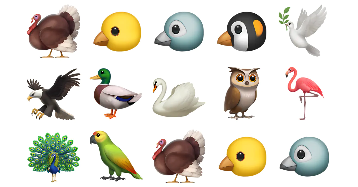 🐦 Taube Emojis 🕊️🦅🦜🦉🐧 Copy & Combos