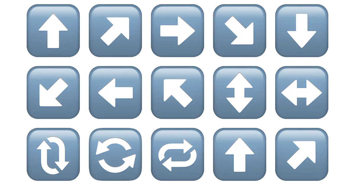 🔄 Vice-Versa Emojis 🔁↔️↕️⬆️⬇️ Copy & Combos